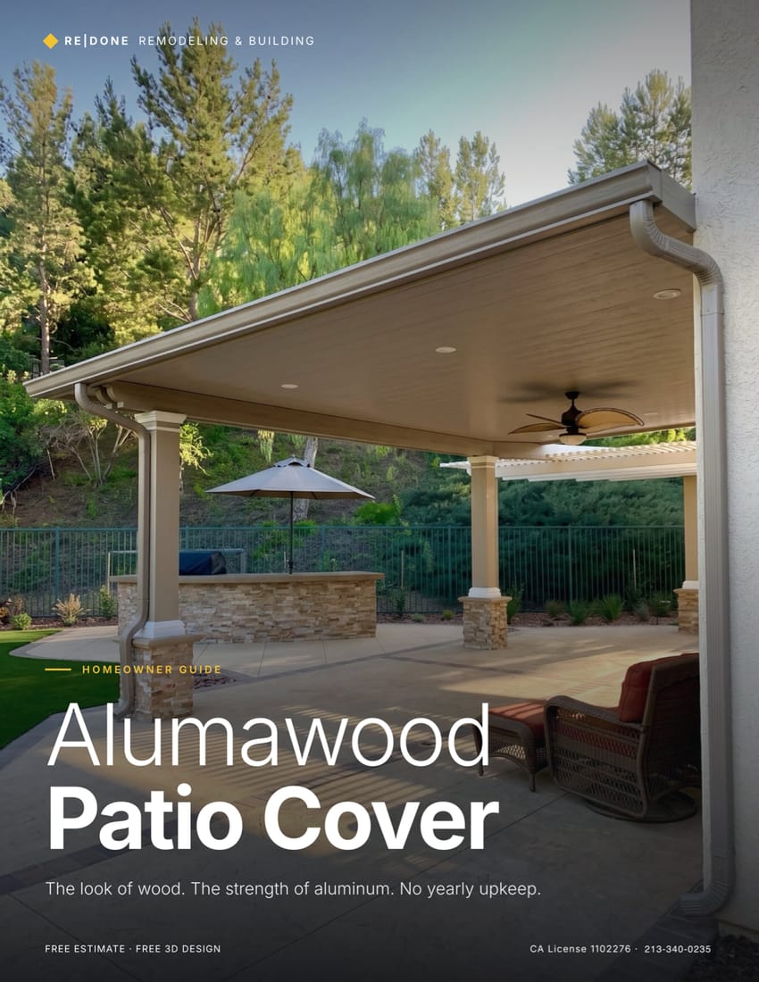 Cover of the ReDone Alumawood Patio Cover Homeowner Guide